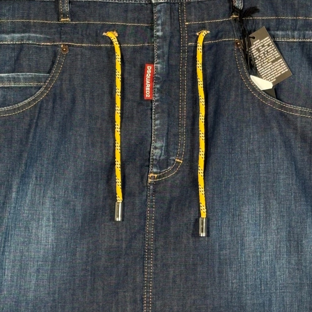 DSQUARED2 Denim Mini Skirt Women's Size 42 US 6 Dark Wash - Picture 2 of 16